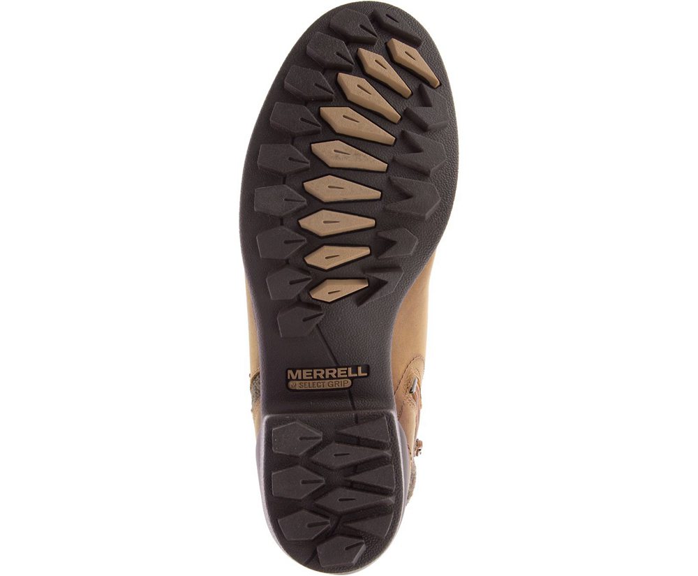 Botas Senhora - Merrell Chateau Ii Mid Pull Waterproof - Marrom - ZBL485917